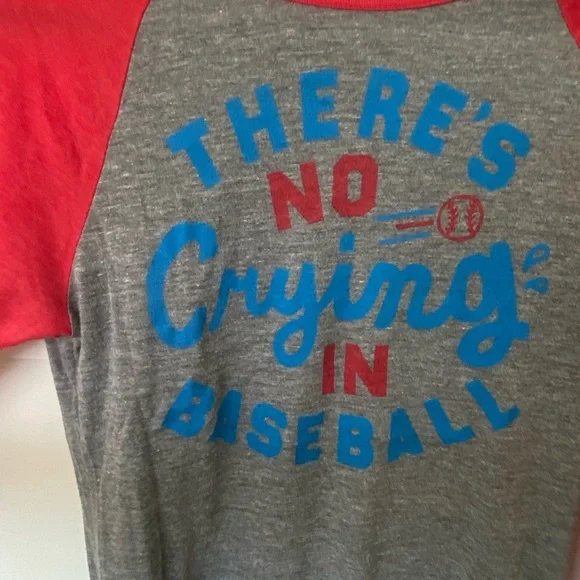 Red and Grey Baseball 3/4 Sleeve Raglan Tee - Picture 4 of 13